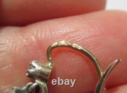 Embellish Dreader Earrings Old 18 Carat Silver Solid Gold