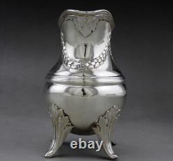 Emile Puiforcat Old Milk Pourer In Solid Silver Stone 19th Century