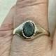 Engraved Intaglio Centurion On Hematite, Solid Silver, Beautiful Antique Ring