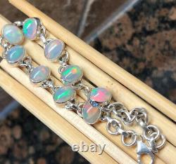 Ethiopian Opal Bracelet 925 Solid Silver Antique Birthday Gift Gifts