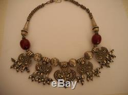 Ethnic Necklace Old Silver