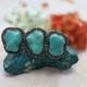 Exceptional Antique Sterling Silver And Natural Turquoise Brooch (1930&ndash;1950)