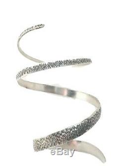 Exceptional Grand Old Snake Bracelet Sterling Silver Ruby Small 17 CM