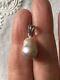 Exceptional Vintage Huge Real Pear-shaped Pearl, Solid Silver