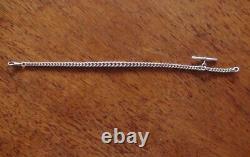 Extraordinary antique watch chain with 75 hallmarks! Solid silver 54g.