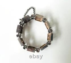 FRIENDSHIP Bracelet French Old Filigree Solid Silver Antique French Deb