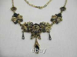 Former Bijou Necklace In Silver Vermeil And Pierre Size Jewelry Necklace Silver