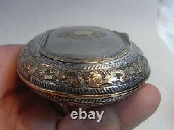 Former Box Box Chaplain Tabatière Silver Gold Massive Boar Box Silver