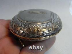 Former Box Box Chaplain Tabatière Silver Gold Massive Boar Box Silver