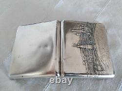 Former Case A Cigarette Silver Russian Massive Russian Silver Case Moscow Kremlin