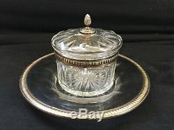Former Confiturier In Sterling Silver And Goldsmith Crystal Lagriffoul & Laval