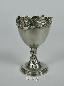 Former Coquetier Cuillere In Silver Massif Vermeil Murat 1900 Gui Art Nouveau