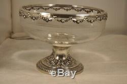 Former Cup Sterling Silver Crystal Grave Antique Solid Silver Cup Centerpiece