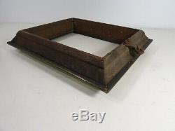 Former Eighteenth Frame Solid Mahogany Silver Bronze Ebony English Navy Object