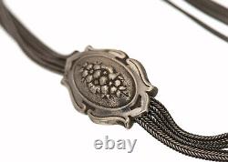 Former Gousset Watch Chain With Its Silver Key Massive Watch Chain 19th