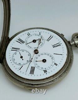 Former Gousset Watch Complications Day Hours To Revise Old Vintage Watch