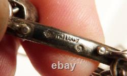 Former Massive Argent Bracelet Signed H. Teguy Basque Country Celtic Silver 34gr