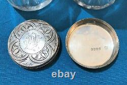 Former Necessary Travel Toilet Signed Bramah London Cristal Solid Silver