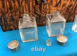 Former Necessary Travel Toilet Signed Bramah London Cristal Solid Silver