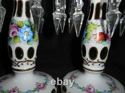 Former Pair Of Pineapple Door Present Art Popular Glass Overlay Crystal