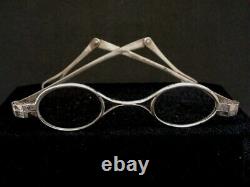 Former Pair Of Silver Fold Glasses Debut XIX Eme Lorgnons Binocle