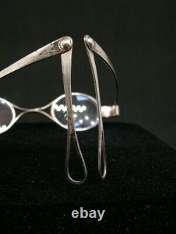 Former Pair Of Silver Fold Glasses Debut XIX Eme Lorgnons Binocle