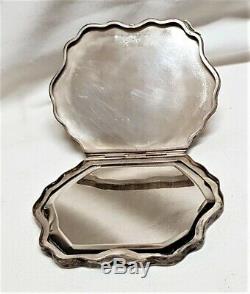 Former Poudrier Sterling Silver Chiselled Greens / T36