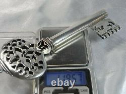Former Rare Great Cle Chambellan Chamberlain Argent Massif 119g Silver Key