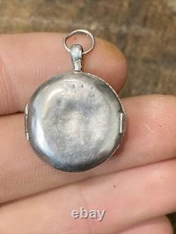 Former Reliquary Medallion Religious In Solid Silver Burial VM S. Simpliciae