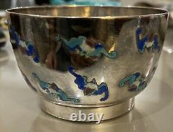 Former Silver Bowl Massive Emaille Origin China Asia Bowl Chinese Silver Solid