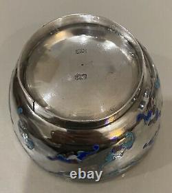 Former Silver Bowl Massive Emaille Origin China Asia Bowl Chinese Silver Solid