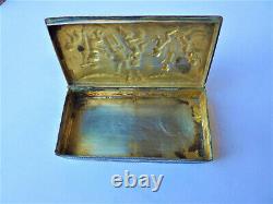 Former Silver Box Decor D'amours Angelots Putti Silver Box Silberne Box