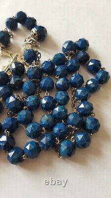 Former Silver Chapel Massive Pearls Lapis Lazuli