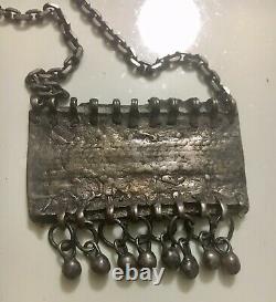 Former Silver Necklace Massif Jewelry Ethnic Orientalist Origin Berber Morocco