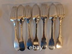 Former Solid Silver Cutlery 19th 24 Pieces