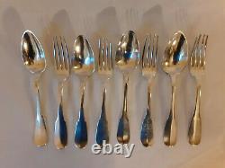 Former Solid Silver Cutlery 19th 24 Pieces