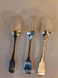 Former Solid Silver Cutlery 19th 24 Pieces