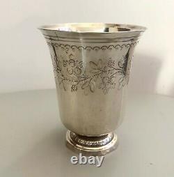 Former Timbale Footouche In Solid Silver Gold Minerve Sixte Simon Rion