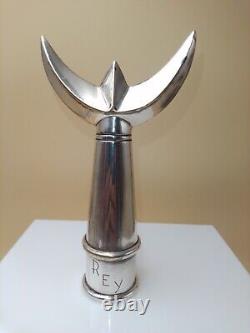Former Trident Trophy from Ferrade in solid silver-plated bronze by REY