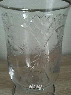 Former Vase Sublime In Cristal Argent Massif Miverve + Mo Punches To Be Identified