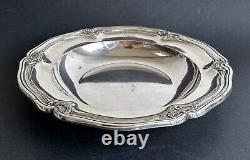 Former large sterling silver serving dish Sterling Silver D. R Paris XIXth century palm