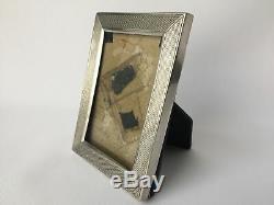 Frame Silver Hallmark Minerva Guilloche Hallmark Crown Old E300