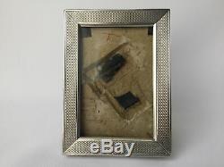 Frame Silver Hallmark Minerva Guilloche Hallmark Crown Old E300