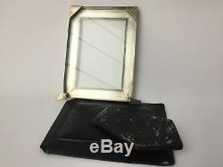 Frame Silver Hallmark Minerva Guilloche Hallmark Crown Old E300