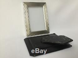 Frame Silver Hallmark Minerva Guilloche Hallmark Crown Old E300