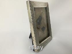 Frame Silver Hallmark Minerva Guilloche Hallmark Crown Old E300