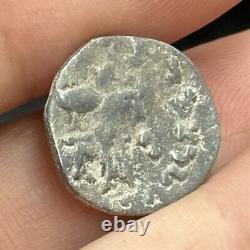 Genuine ancient Greek piece in solid silver Bactrian in good condition