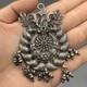 Genuine Large Ancient Roman Pendant In Magnificent Solid Silver With Engraving