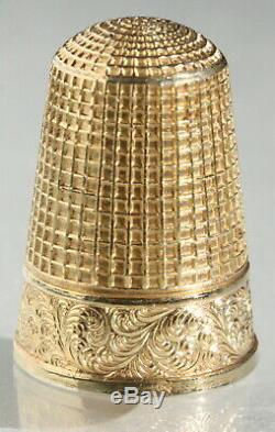 Gilt Or S / Silver Old Thimble Jewel Box Box Antique Thimble Nineteenth