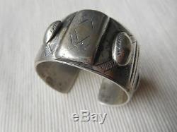 Gorgeous Vintage Ethnic Bracelet In Sterling Silver Africa 141 Grs Os47